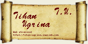 Tihan Ugrina vizit kartica